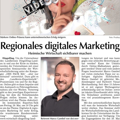 Regionales digitales Marketing - Sichtbar im Netz