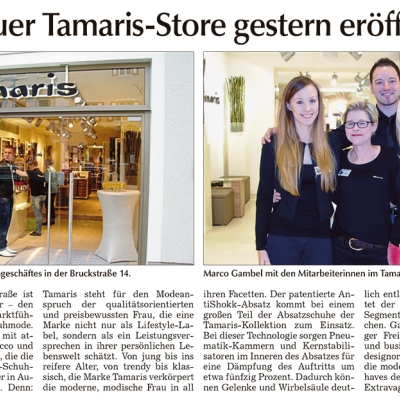Neueröffnung des Tamaris-Stores in Dingolfing